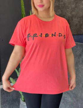 تیشرت لانگ FRIENDS کد : 1012000