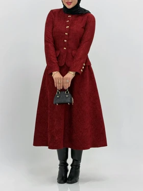 3880-کت و دامن وارداتی نارون