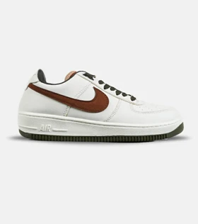 کفش مردانه و زنانه سفید قهوه ای NIKE AIR FORCE مدل 7418