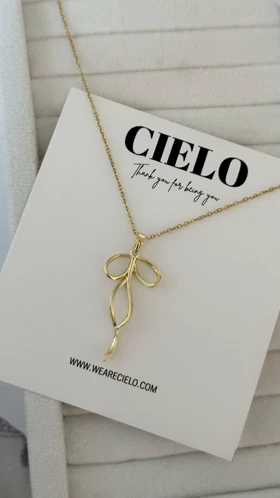 گردنبند پاپیون طلایی