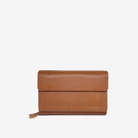 کیف پاسپورتی چرم مردانه مدل pj022 (عسلی)