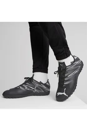کفش فوتبال مردانه Astroturf Field Shoes Attacanto Tt مشکی نقره ای مه 10747801