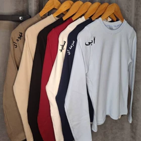 بلوز یقه گرد کبریتی درشت