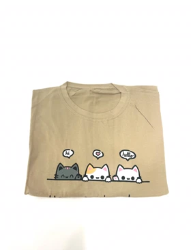 تیشرت زنانه طرح پیشی