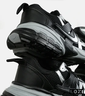 کفش کتانی مردانه و زنانه مشکی طوسی Nike cushlon مدل 7282