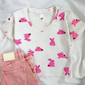 کراپ طرح‌دار h&m