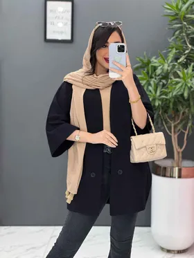 مانتو پانچ یقه مثلثی