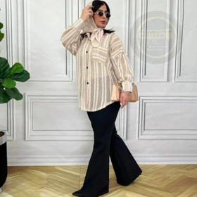 شومیز قلاب‌بافی