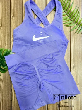 ست نیم‌تنه و شورتک سیملس نایک (08199)