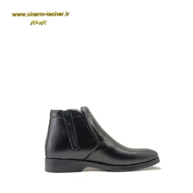 نیم بوت چلسی مردانه بغل زیپ چرم طبیعیsi934