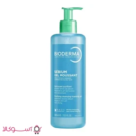 ژل شستشو پوست چرب و مختلط بایودرما مدل sebium حجم 400 میل