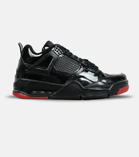 کتانی ساق‌دار زنانه و مردانه مشکی Nike air jordan 4