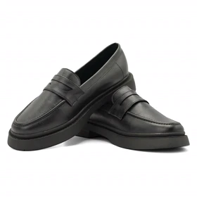 کفش کالج زنانه مدل Flat shoes - 0078_Black