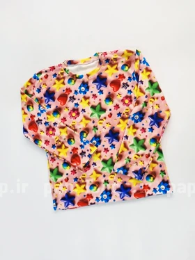 ست بلوز و شلوار مخمل طرح ستاره و زمین