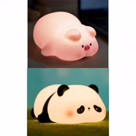 چراغ خواب سیلیکونی پاندا و خوک668