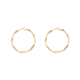 گوشواره زنانه مدل حلقه‌ای پیچی