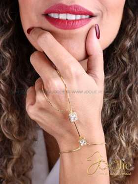 تیمه دستبند زنانه طرح طلا که B2183