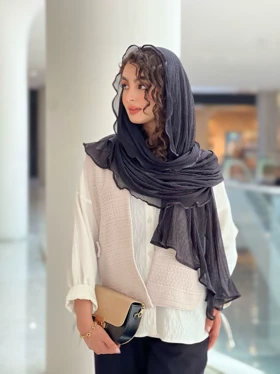 شال مشکی راشل کد1421
