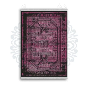 *جدید* فرشینه از جنس پارچه شانل مخمل ترک طرح فانتزی برند دفه کد 165