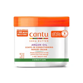 کرم ترمیمکننده و نرمکننده بدون آبکشی آرگان کانتو شی باتر Cantu Argan Oil Leave-In Conditioning Repair Cream