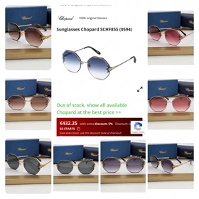 عینک اورجینال (A) چوپارد 0594 Chopard