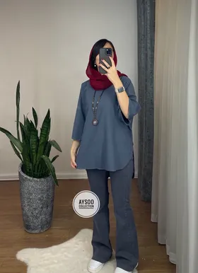 تونیک مانتویی شاپرک(ایراد دار)