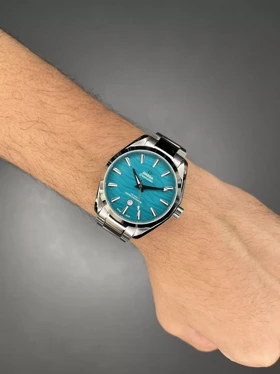 ساعت مچی امگا سیمستر اتوماتیک سیلور صفحه تیفانی Omega Seamaster