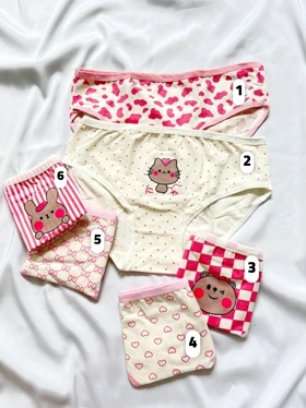 شورت نخی عروسکی صورتی