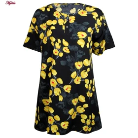 تونیک زنانه مدل گل لاله ماییلدا کد 5195-6