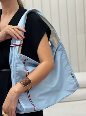 کیف زنانه برزنتی پاربات (آبی)