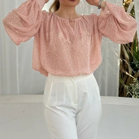 شومیز زنانه حریر چین‌دار دیوا (Diva) سین استایل