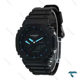 ساعت کاسیو جیشاک GA2100 مردانه مشکی عقربه آبی Casio-7622-G