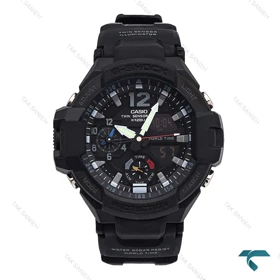 کاسیو جیشاک GA-1100 مردانه مشکی عقربه آبی قرمز Gshock-6565-G