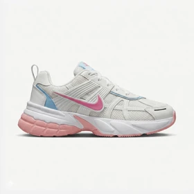 کفش کتانی نایک V2K Run سفید صورتی آبرنگی کد 294987