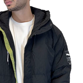 کاپشن کلاهدار طرح لوزی MB3639