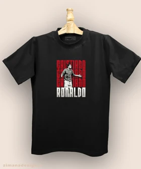 تیشرت مردانه و زنانه طرح کریستیانو رونالدو کد 961