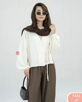 شومیز جلو بندی 4898