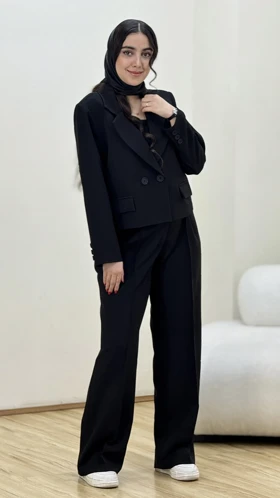 ست کراپ وشلوار بزایاق