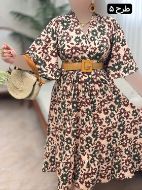 پیراهن فلور نرگس کد 1714