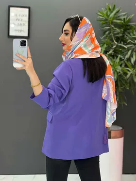 مانتو مازراتی یقه انگلیسی دودکمه