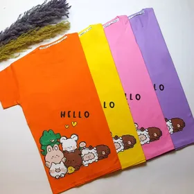 تیشرت نخپنبه hello حیوانات کد 530