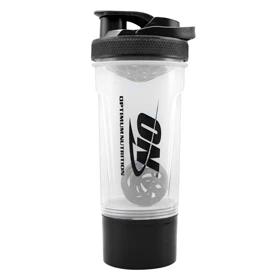 شیکر دوتیکه بدنسازی اوپتیموم نوتریشن مدل شفاف Genach ظرفیت 0.65 لیتر