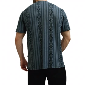 تیشرت آستین کوتاه مردانه یقه کوبایی سایز بزرگ بسیار خنک در نگ بندی های متنوع