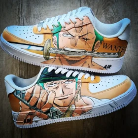کفش اسپرت ONE PIECE کاستوم کتانی انیمه وان پیس ایرفورس نایک nike air force کد 83819