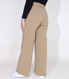 شلوار کرپ نیم‌بگ زنانه کد 1363