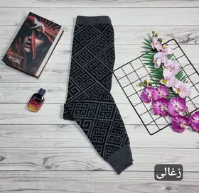 شلوار بافت سه بعدی طرح ورساچ