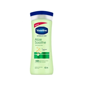 لوسیون بدن آبرسان وازلین Vaseline مدل Aloe Soothe حاوی آلوئهورا