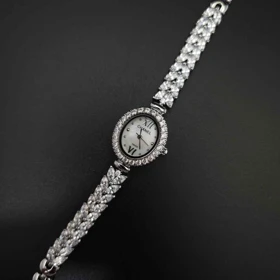 ساعت مچی زنانه چنل Chanel رنگ ثابت استیل316 با موتور کوارتز ژاپن کد 5 (نقره ای)