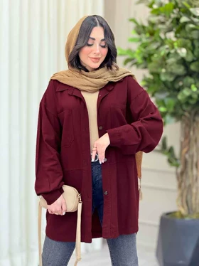 مانتو کتان دو جیب سلوا