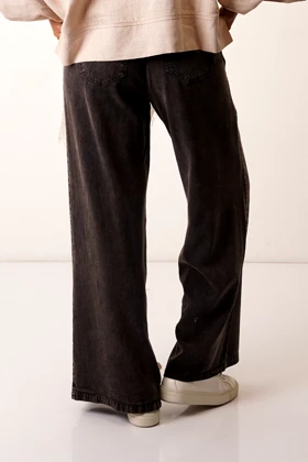 شلوار بغل چاک‌دار کتان زنانه